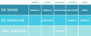 Office Schedules by Location